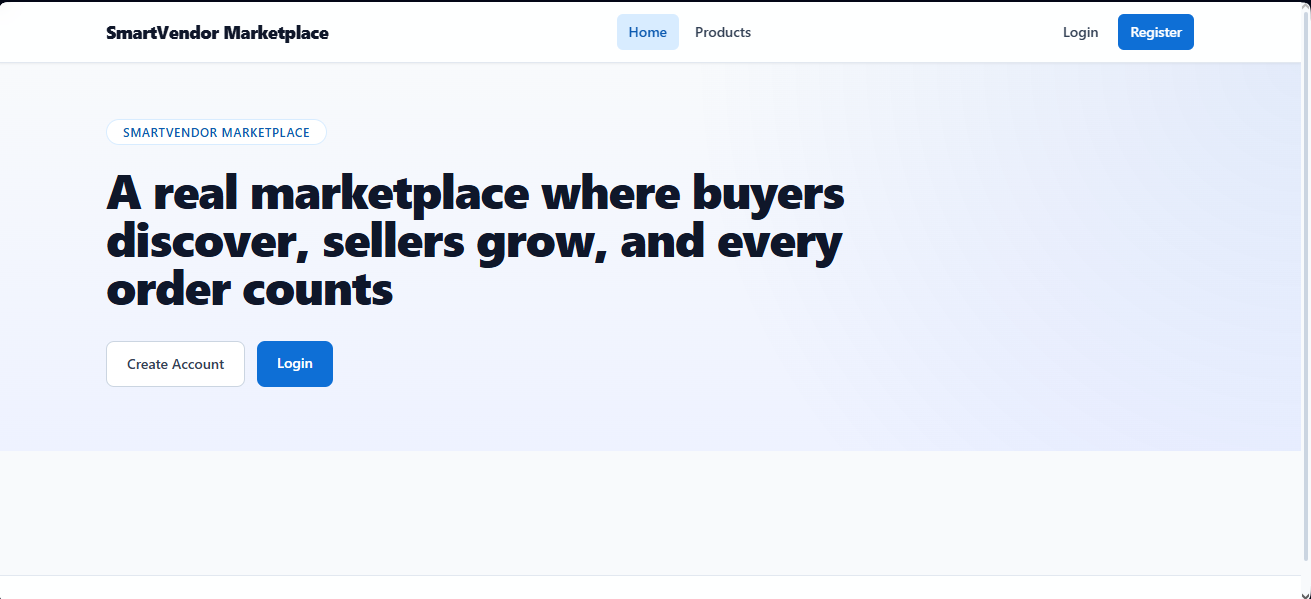 SmartVendor Marketplace screenshot